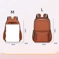 thumbnail image 3 of CUZIBR Kids Backpack Lightweight Color Block Drawstring Zipper Design Side Elastic Water Bottle Pockets School Bag For Girls Student School Bag Travel Everyday Use, 3 of 3