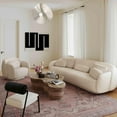 thumbnail image 2 of Misty Cream Boucle Sofa, 2 of 4