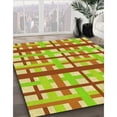 thumbnail image 3 of Ahgly Company Machine Washable Indoor Rectangle Transitional GreenYellow Green Area Rugs, 4' x 6', 3 of 7