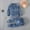 Dark Blue, variant on YWDJ 1-5Years Outfit Sets for Girls Kids Fall Winter Solid Color Long Sleeved Sweater Trousers Two Piece Kids Khaki 100
