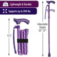 thumbnail image 4 of Bastón Switch Sticks para hombre o mujer, plegable y ajustable de 32 a 37 pulgadas, compatible con FSA y HSA, Viking, 4 of 5