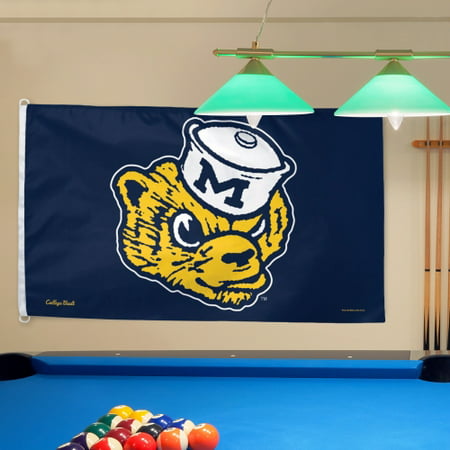 Michigan Wolverines WinCraft College Vault Logo Deluxe Single-Sided 3' x 5' Flag - No Size