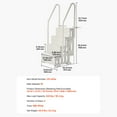 thumbnail image 4 of KFFKFF 4-Step Pool Steps Above Ground, Anti-slip Pool Ladder with Dual Handrailss, Supports up to 400 lbs, Suitable for 48-54 Inch Inground & Above-ground Pools, Creamy White, 4 of 8