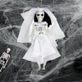 thumbnail image 4 of Halloween Skeleton Bride and Groom Hanging Decorations for Haunted House,Horror Bar,Party Scene,Spooky Props,Scary Trick or Treat Decor,12 Inch, 4 of 9