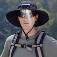 thumbnail image 3 of Sombrero de ventilador solar recargable | Gorra de protección solar impermeable de ala ancha | Cubrecuello ajustable de secado rápido | Senderismo al aire libre, pesca, jardinería | 3 velocidades de, 3 of 5