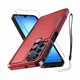 thumbnail image 1 of Chenchen Case for Samsung Galaxy A17 5G Phone Cover with Screen Protector+Camera Lens Cover,Military Grade Heavy Duty Shockproof PhoneCase with Wrist Lanyard Strap for Sam A17,Red, 1 of 1