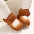 thumbnail image 6 of Otqutp Baby Flat Sole Shoes Warm Shoes Soft Booties Comfortable Boots Toddler Warming Home Shoes Snow Boots for Baby Girls and Boys(B,0-6 Months), 6 of 7