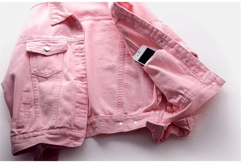 FOLUNSI Women's plus size denim jacket 