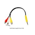 thumbnail image 2 of RENACLIPY 4Set audio cable splitter AV Audio Splitter Cable Red for Users of Devices, 2 of 6