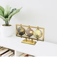 thumbnail image 5 of Globe For Office Table Rotating World Map For Kids Room Office Decor, 4 - Inch Diameter Globes With Black Metal Stand For Study Table (Gold Rectangle Frame) Pack Of 1, 5 of 5