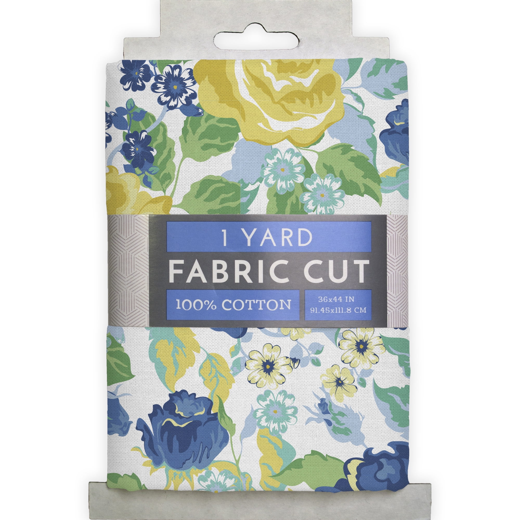 1 Yard 100% Cotton Spring has Sprung, White, 44" Wide for Quilting & Sewing by David Textiles