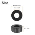 thumbnail image 2 of 48 Packs Rubber Spacers 11mm OD, 5mm ID, 5mm Height Round Anti Vibration Spacer Thick Rubber Washers, 2 of 5