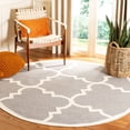 thumbnail image 2 of SAFAVIEH Dhurrie Tobias Geometric Moroccan Wool Runner Rug, Grey/Ivory, 2'6" x 8', 2 of 10
