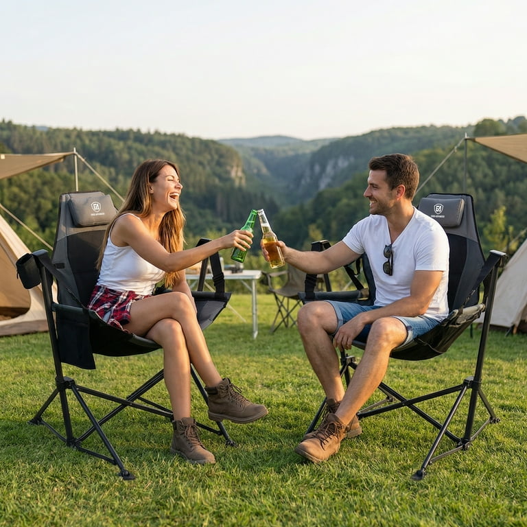 EVER ADVANCED Swinging Hammock Camping Chair with Adjustable