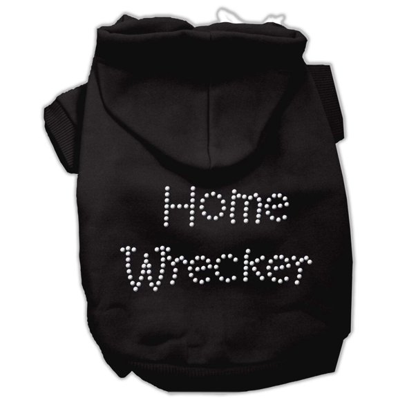 Pet, Dog Cat Hoodie Rhinestone, "Home Wrecker"