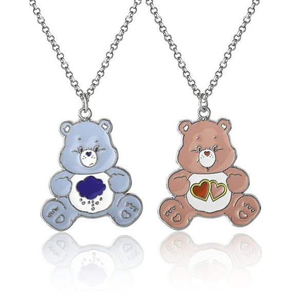 Care Bears Grumpy Bear & Love A Lot Bear BFF Necklace Set