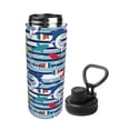thumbnail image 2 of Cauagu Fish And Shark Print 18oz Vacuum Insulated Stainless Steel Water Bottle,Coffee Travel Mug Spill Proof with Lid,Thermos Cup for Keep Hot/Ice Water Drinks, 2 of 7