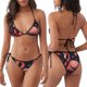 thumbnail image 3 of Disketp Colorful Floral Flamingo para Bañador de Dos Piezas para Mujer, Bikini Sexy Halter String, Conjunto de Bikini en Triángulo, 3 of 6