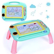 FLY2SKY Toys for 1 2 3 4 Year Old Boys, Magnetic Drawing Board Magna Erasable Doodle Board for Kids, A Colorful Etch Education Sketch Table Toddler Toy Birthday Gifts for 1 2 3 4 Year Old Boys (Green)