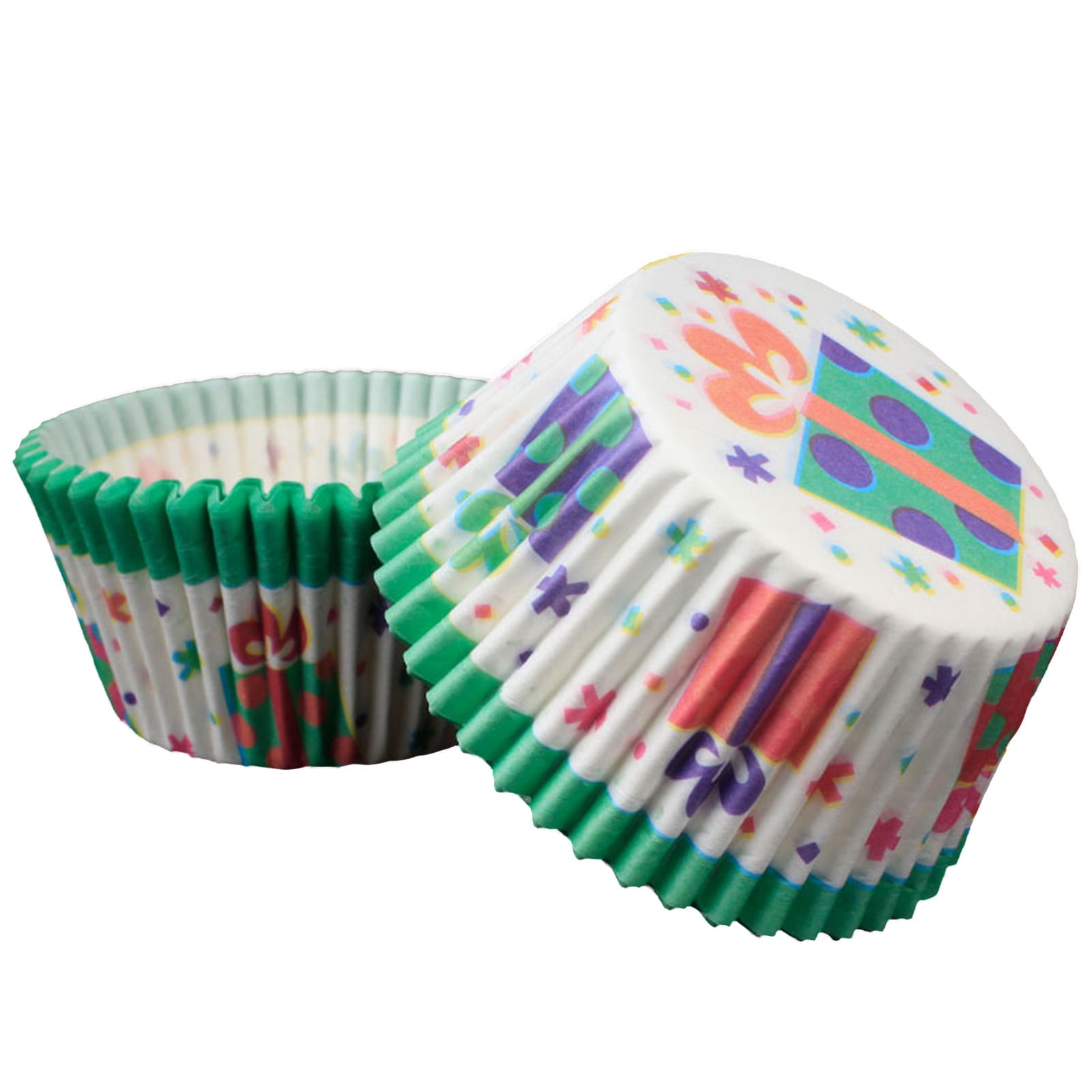 Mackur Baking Utensils Muffin Oil-Proof Chocolate Cake Paper Cup Rainbow Cup Case for Wedding Party Birthday 95-100 pcs 