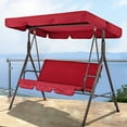 3 Seat Swing Canopies Seat Cushion Cover Set Patio Swing Chair Hammock