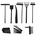 thumbnail image 2 of LEEYNEER Rhewides 6pcs Meditation Accessories Rake Set Sandbox Zen Garden Rake Tools Desktop Meditation Table Decor Fairy Garden Decoration for Zen Garden Sand Tray Black, 2 of 10