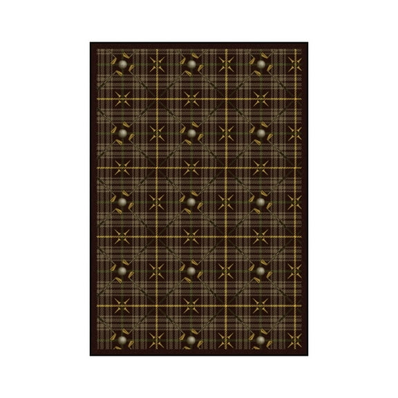 Saint Andrews 3'10" x 5'4" Area Rug In Color Bark Brown
