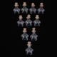 thumbnail image 1 of Botella de Cristal Macarena 10pcs con tapón de Corcho 2ml, 1 of 5