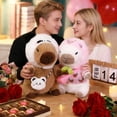 thumbnail image 4 of Peluche de Capibara 26.5 cm (10.4 in), Muñeco Suave y Abrazable, Regalo Romántico para San Valentín, Decoración y Detalle para Pareja, 4 of 5