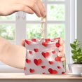 thumbnail image 4 of PU Leather Coin Purse Wallet Compact Water-Resistant Card Cases Money Organizers Red Paper Hearts, 4 of 7