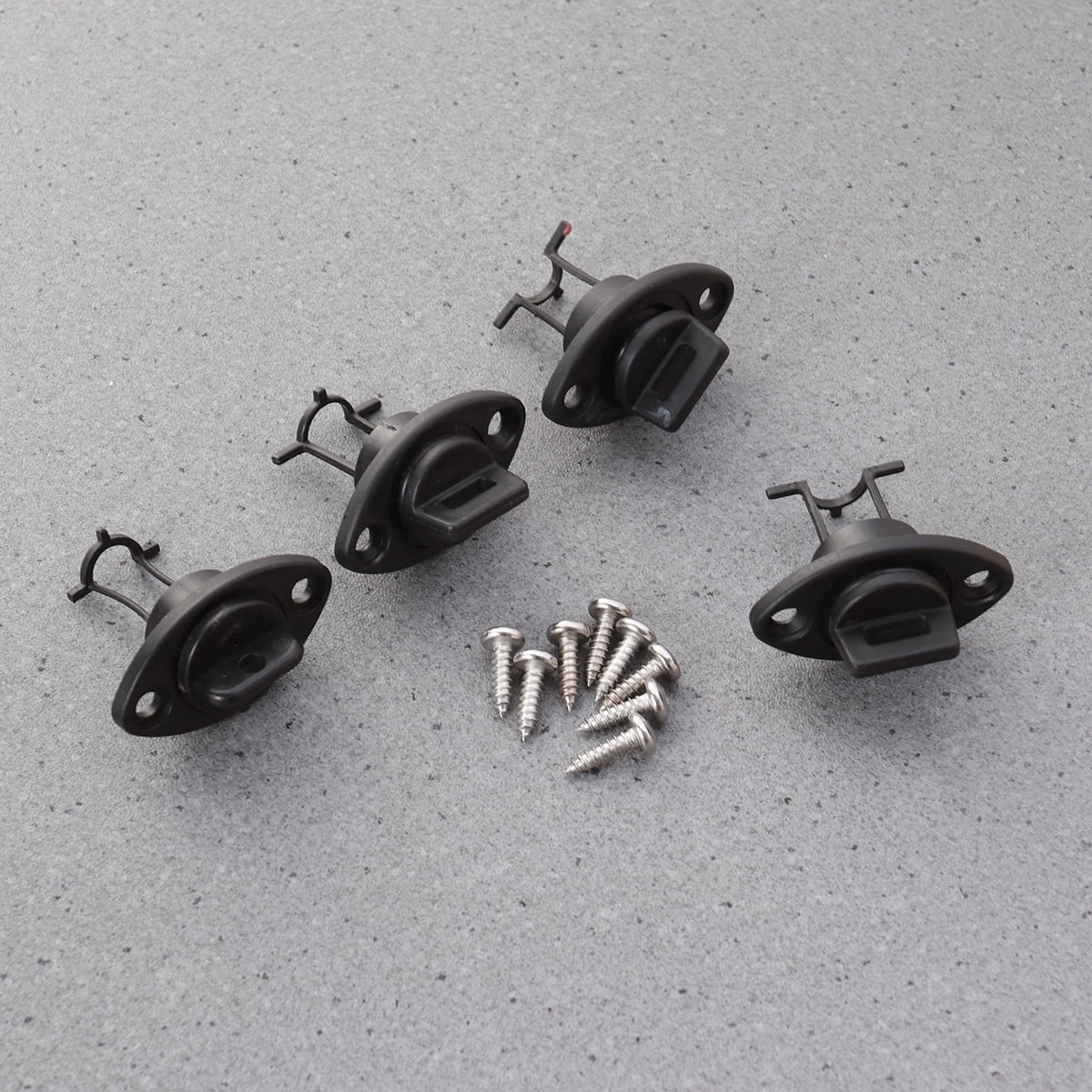 8 Pcs Marine Drain Plug Boat Drain Plug Kit Kayak Dinghy Bungs Black