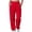 Red, variant on fatyb Women's V Crossover Sweatpants High Waisted Baggy Joggers Elastic Bottom Athletic Pants for Women