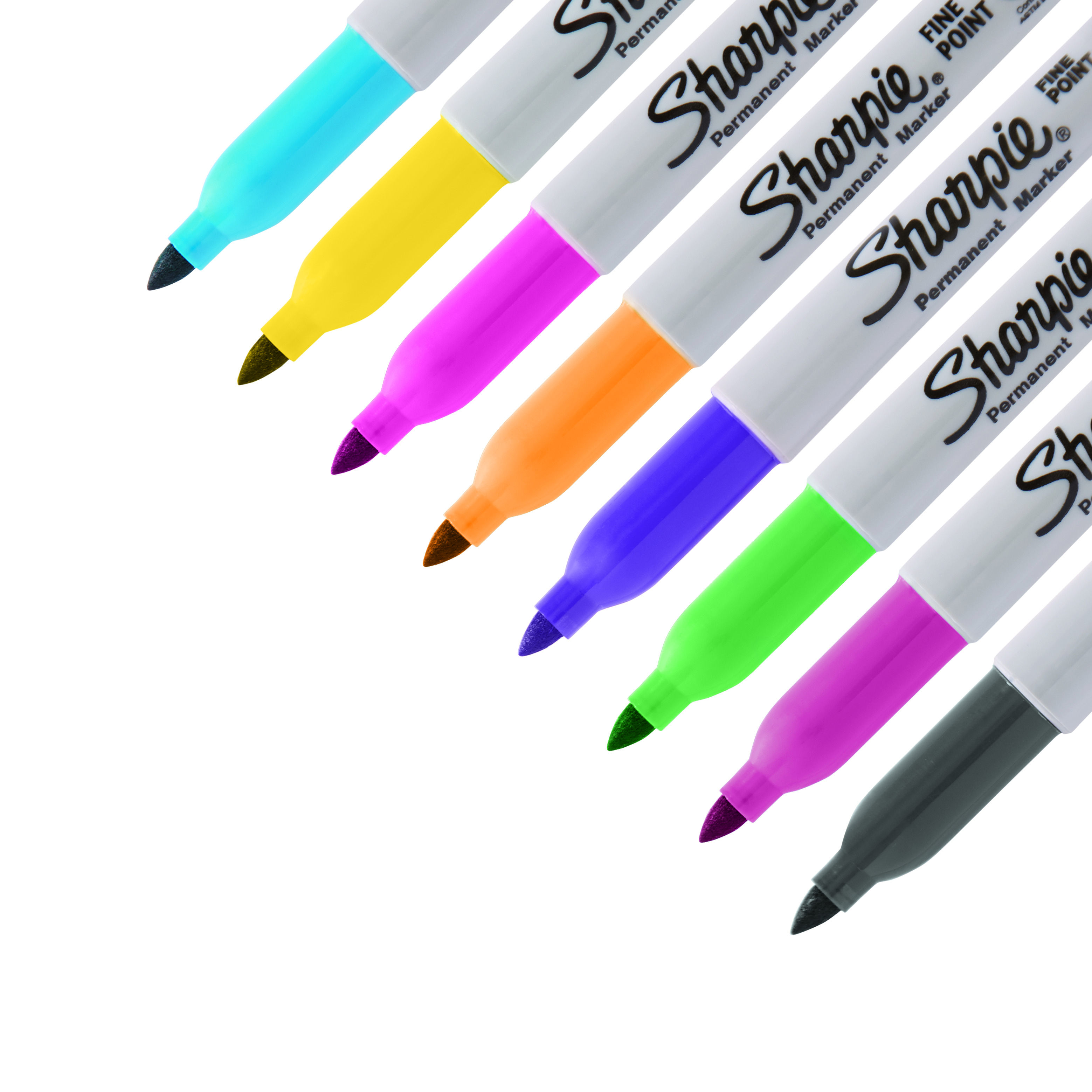 Sharpie Permanent Marker Limited Edition Set, Exclusive Color Assortment, plus 6 Bonus Coloring Sheets, 36 Count - image 8 of 9