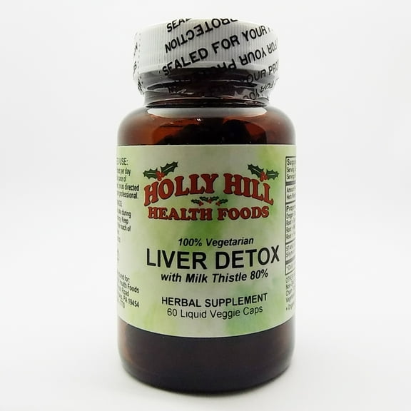 Holly Hill Health Foods, Liver Detox (with Milk Thistle), 60 Liquid Vegetarian Capsules