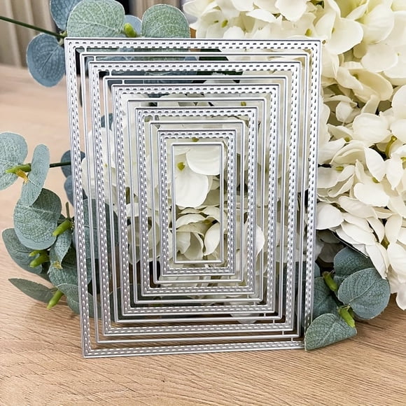 Troquelado de flores Lapoo de metal para álbumes de recortes, 14 x 10 cm
