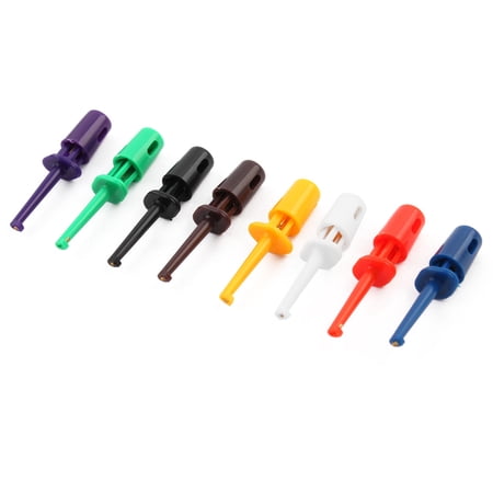 Electrical Meter Part Wire Testing Single Hooks Clip Assorted Color 8Pcs price history on PriceWatchPro