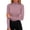 Pink-13, variant on Perfectbot Women's Long Sleeve Tee Turtleneck Ribbed Knit Stretchable Top Fitted Basic Layering Shirt