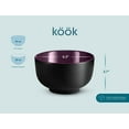 thumbnail image 6 of Kook Ceramic Japanese Noodle Bowl Set, 34 Oz, Set of 4, Eggplant Inside, 6 of 6