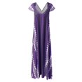 thumbnail image 4 of SZXZYGS Robes Midi pour Femmes Été Décontracté Femmes 2023 Été Style Plage Femme Robe Longue à Col en V Coupe Ajustée Sans Manches Robe de Soirée Décontractée Maxi Robes de Boîte de Nuit 2024, 4 of 5