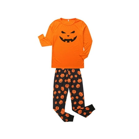 Family Matching Halloween Pajamas Set Women Mom Baby Kids Sleepwear Nightwear