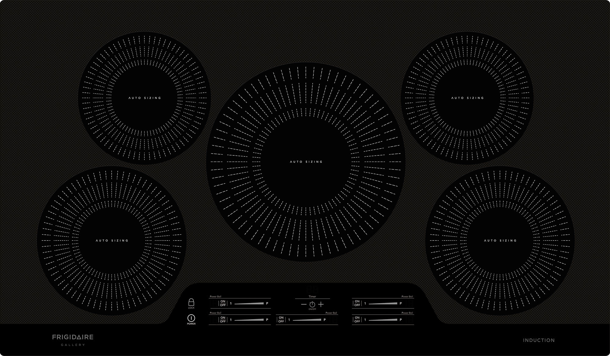 Frigidaire Fgic3666t 36" Wide BuiltIn Electric Cooktop Black