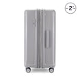 thumbnail image 6 of iFLY Odyssey 20" Hardside Carry-On Luggage, Front Opening Pocket, Gray, 6 of 13