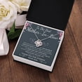 thumbnail image 3 of Mother's day gift - To the best Mother-In-Law Free Shipping - Love Knot Necklace - Message Card & Gift Box, 3 of 5