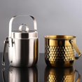 thumbnail image 4 of Ice Bucket With Lid And Ice Tongs, DoubleWalled Stainless Steel Insulated Ice Bucket, Includes Tongs, Lid, Comf, 4 of 5