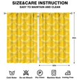 thumbnail image 2 of Nursery Curtains Boys Girls Kids Yellow Bananas Print Pattern Window Drapes for Living Bedroom Playroom Room Decor Rod Pocket 52x84 Inch 2 Panels, 2 of 2