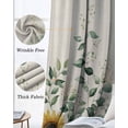 thumbnail image 6 of Sunflower Blackout Curtains for Bedroom, Thermal Insulated Drapes, Yellow Floral Pastoral Botanical Leaves Rustic Black Out Curtains 63 Inch Long Room Darkening Kitchen Curtains 42"x63" 2 Panels, 6 of 8