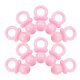thumbnail image 1 of Baby Shower Pacifiers Baby Shower Decor for 2 Bags Pink Acrylic Mini Pacifiers, 1 of 4