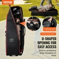 thumbnail image 3 of Golf Club Bag with Wheels - 1000D Nylon Hard Shell Golf Travel Cover for Clubs, 3 of 11