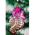 thumbnail image 2 of Pink Sea Horse with Golden Glitter Holiday Ornament, 2 of 4