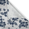 thumbnail image 6 of Ambesonne Hawaii Valance & Curtain, Monochrome Flower Art, 55"x30", Navy Blue White, 6 of 6